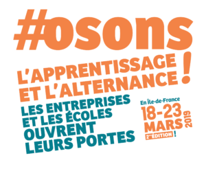 Mademoiselle Associée - Logo #osons l’apprentissage et l’alternance! - Édition 2019